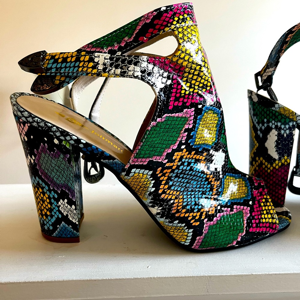 Snakeskin heels